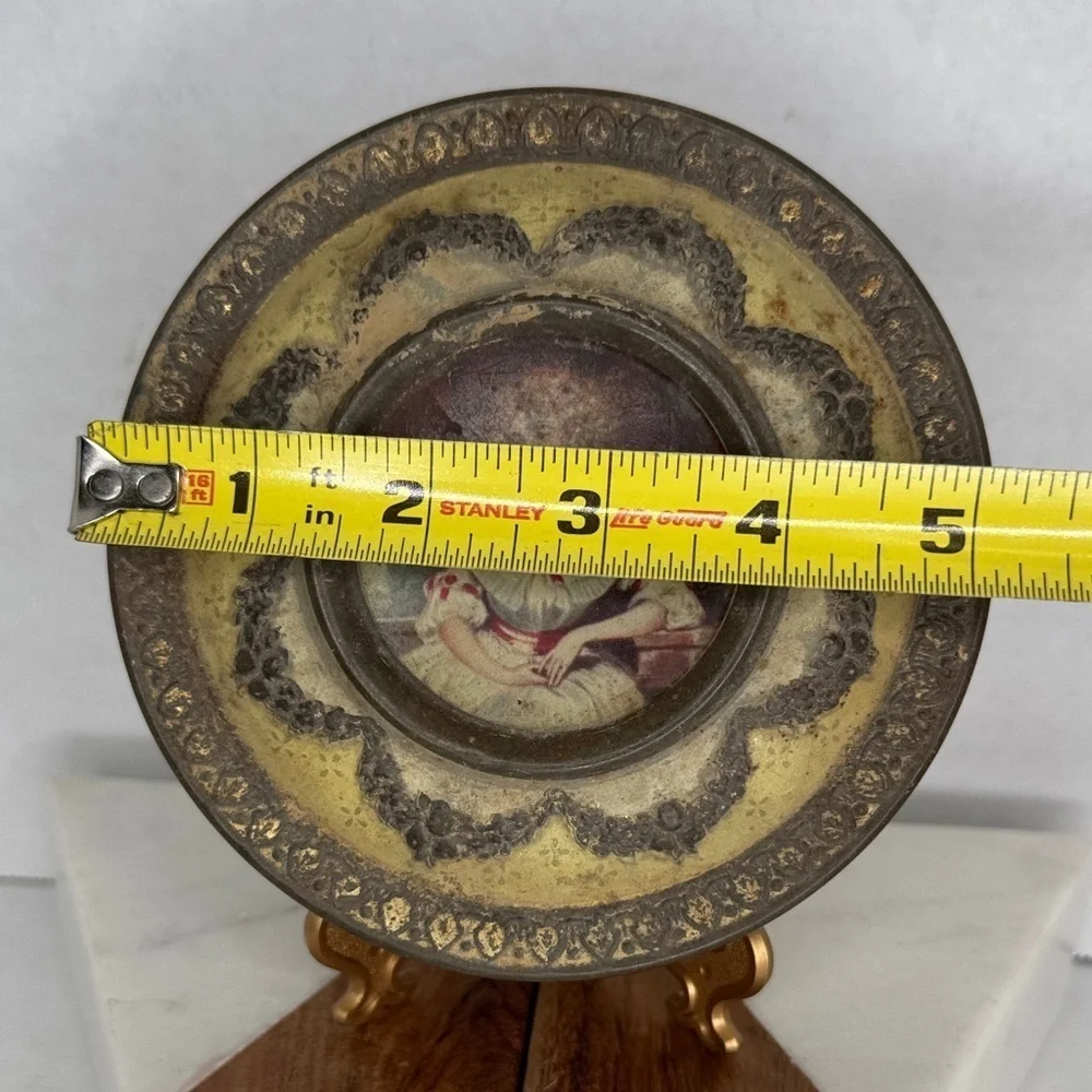 Antique Embossed Metal Meltis Limit Chocolate Tin Bedford, England